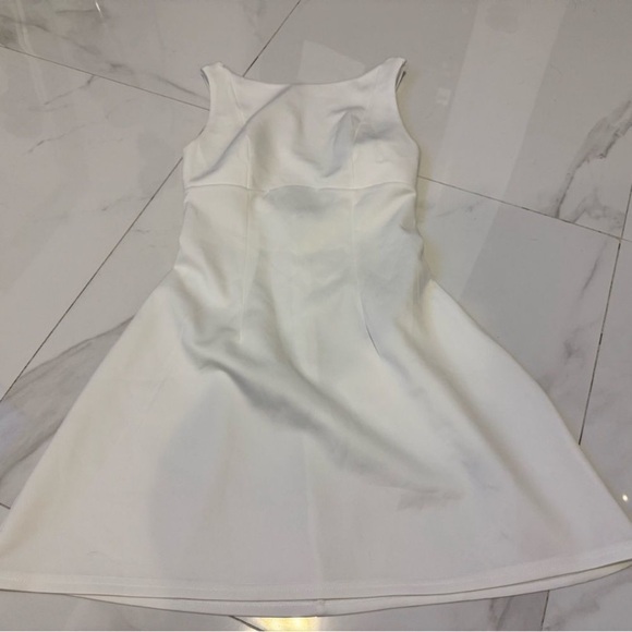 Strapless White A-Line Mini Dress - Picture 2 of 2